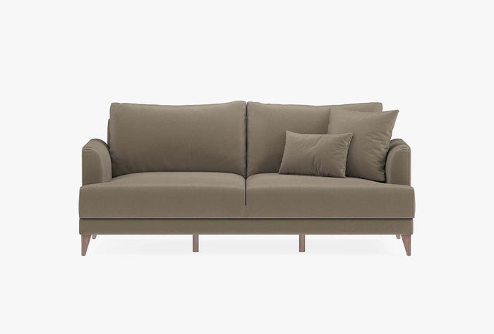 Fiore 3-Zitsbank met slaapfunctie Mohair 11702 Melkkleur Bruin