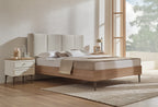 Marsana Bed Incl. Hoofdbord 160x200 cm Beige Geweven stof