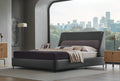 Austin Boxspring Met Hoofdbord Grijs Donker Grijs