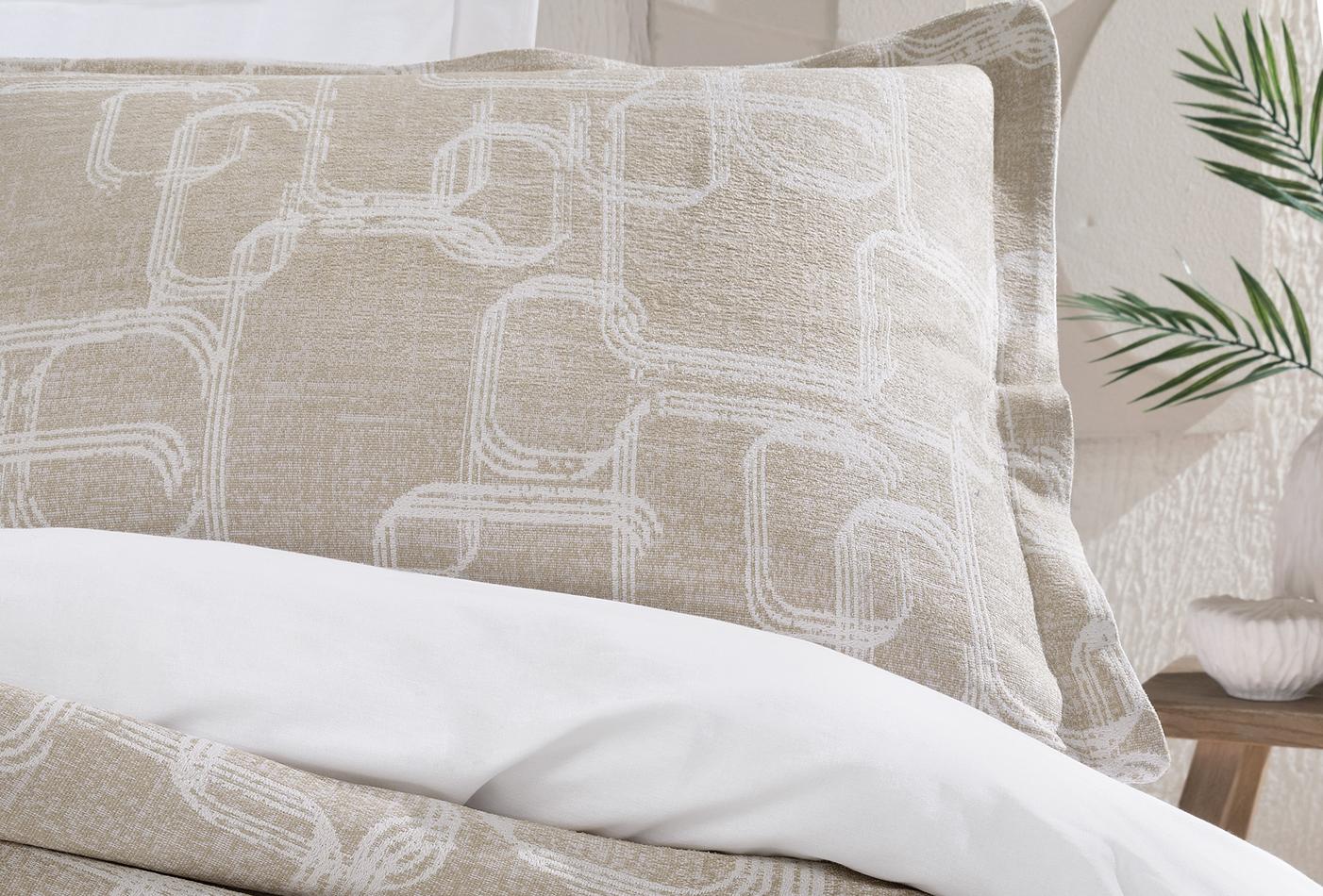 Adena Beige Bed Sprei Eenpersoons - foto 5