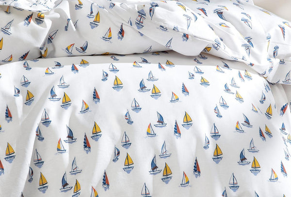 Mix Match Elias Marineblauw Dekbedovertrek Eenpersoons