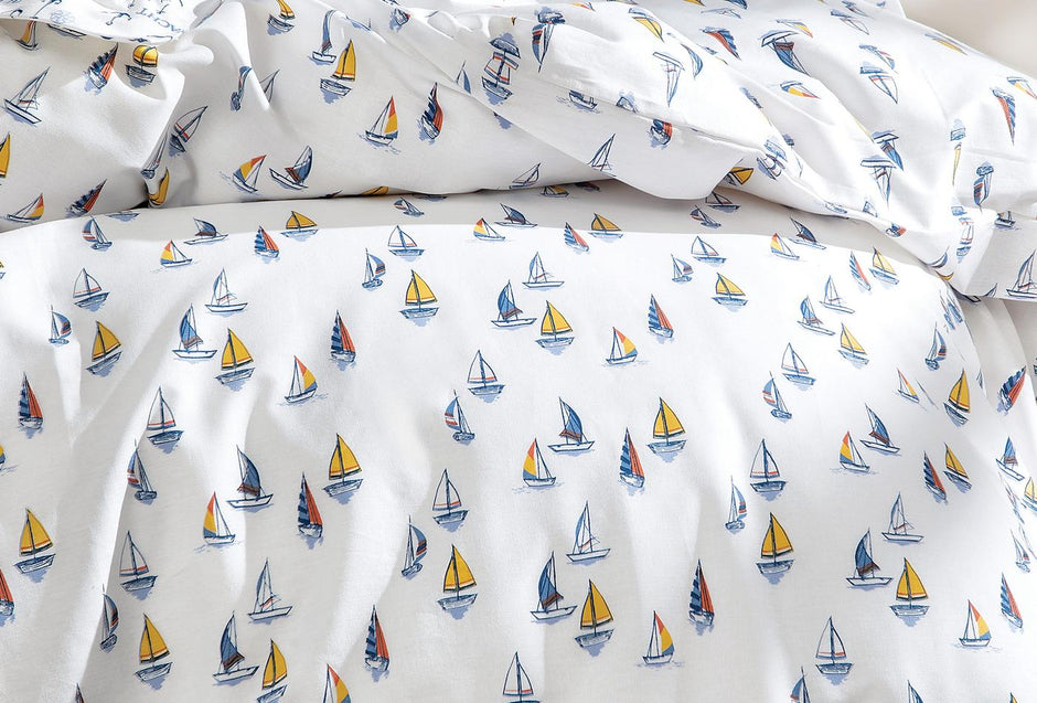 Mix Match Elias Marineblauw Dekbedovertrek Eenpersoons