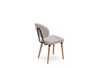 Palladio Eetkamerstoel Linnen stof Beige - foto 6