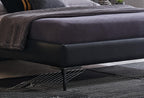 Legato Bed met hoofdbord 160x200 cm Grijs leatherlook - foto 5