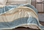 Uberto Indigo Ekru Bank Plaid Tv-plaid 140x190 cm