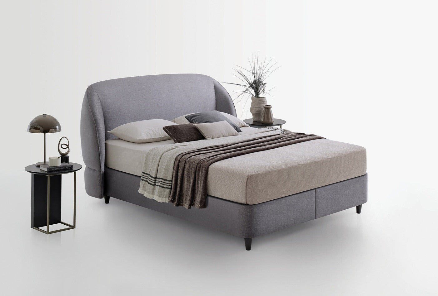 Lotto Orthopedic Support Boxspring met hoofdbord 140x190 cm Antraciet - foto 2