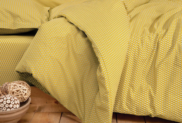 Mix Match Tiny Safran Dekbedovertrek Eenpersoons