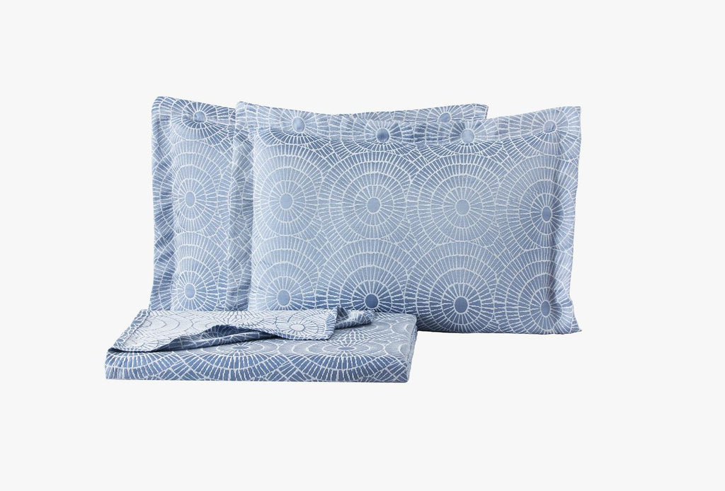 Heliks Blauw Bed Sprei Seti Tweepersoons - foto 2