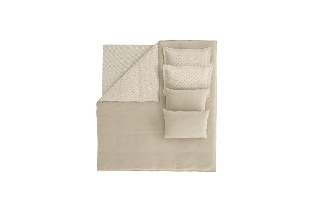Charme Arwin Taupe Fluweel Saten Dekbedovertrekset Tweepersoons - foto 5