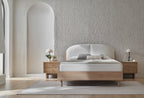 Perge Bed Incl. Hoofdbord 160x200 cm Ivoor Geweven stof - foto 4