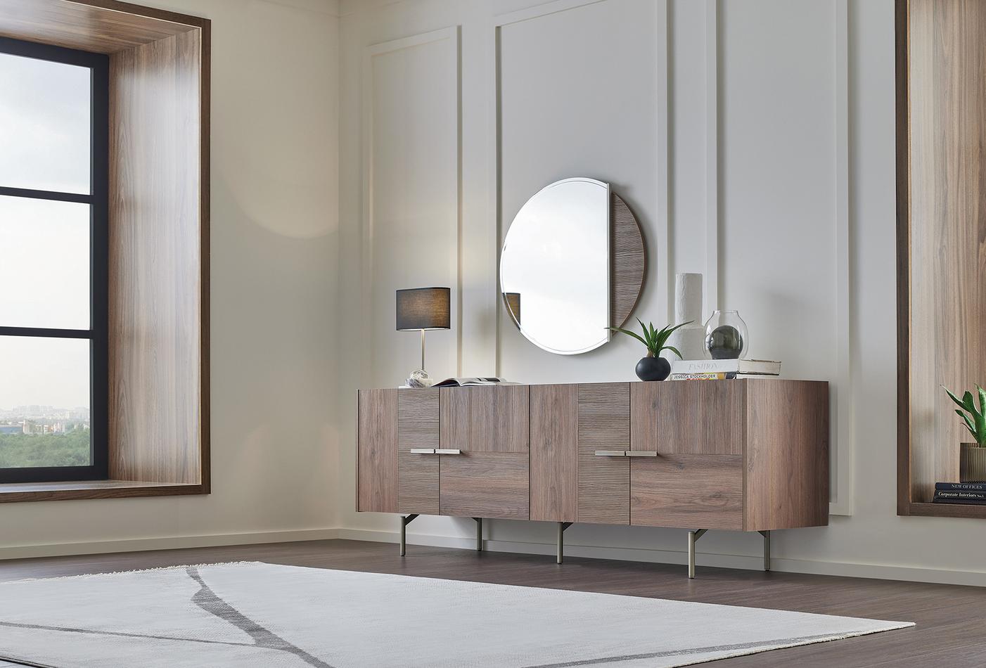 Pavia Dressoir Spiegel 84x84 cm