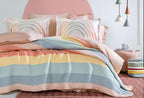 Elrod Roze Bed Sprei Seti Eenpersoons