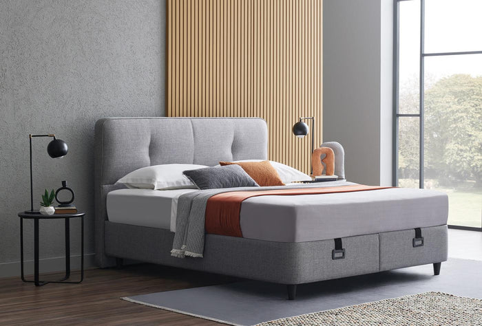 Lotto Cool Action Boxspring met hoofdbord 90X190 Cm Blauw