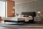 Hera Bed Met Hoofdbord Fluweel Geweven Groen - foto 3