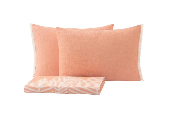 Folium Blush Bed Sprei Seti Tweepersoons