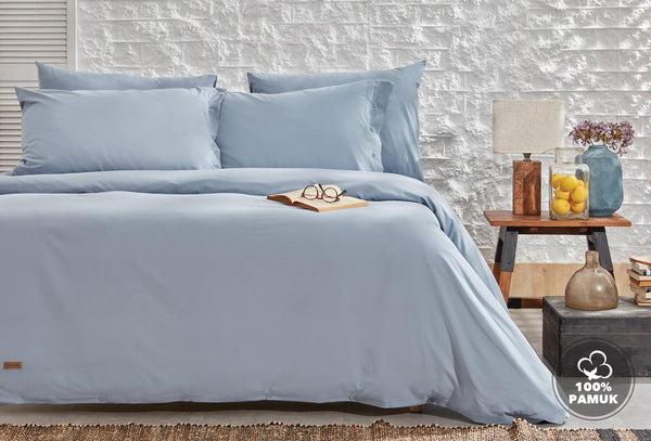 Plain Indigo Dekbedovertrekset Tweepersoons