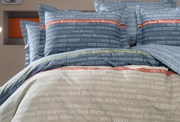 Gisa Blauw Dekbedovertrekset Eenpersoons