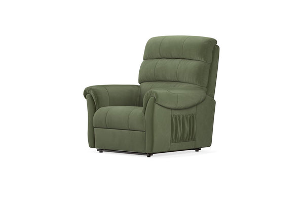 Arizona Manuel mechanisme 1-zits Bank Mohair 11707 Donker Groen
