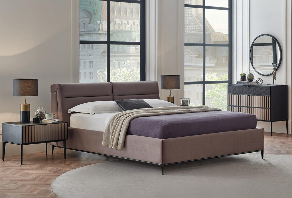 Riga Boxspring met hoofdbord 160x200 cm Grijs - foto 3
