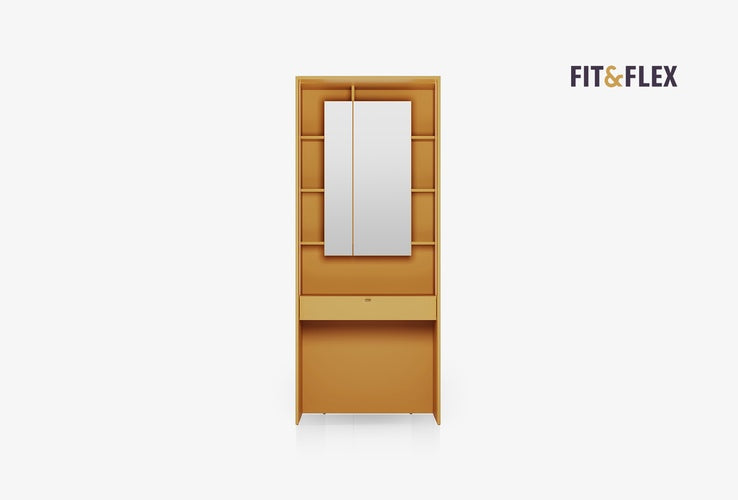 Fit & Flex Multifunctionele verticale module - Geel 90x217 cm