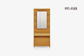 Fit & Flex Multifunctionele verticale module - Geel 90x217 cm
