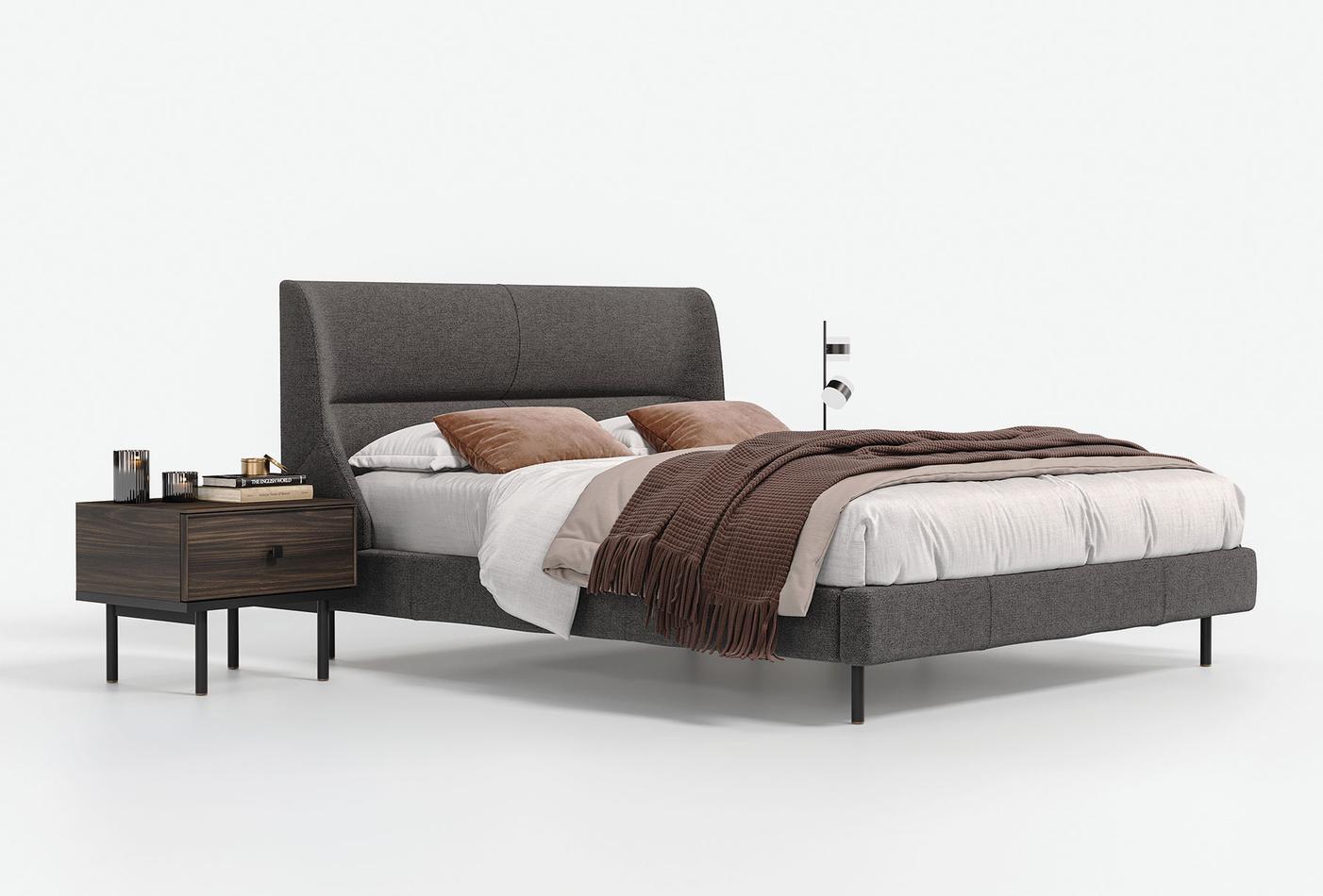 Parma Bed Incl. Hoofdbord Antraciet - foto 2