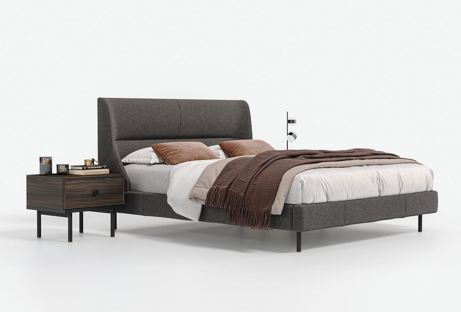Parma Bed Incl. Hoofdbord Antraciet