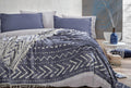 Cora Indigo Bed Sprei Eenpersoons