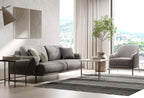 Varena 3-Zitsbank met Slaapfunctie + Fauteuil Linnen geweven Taupe