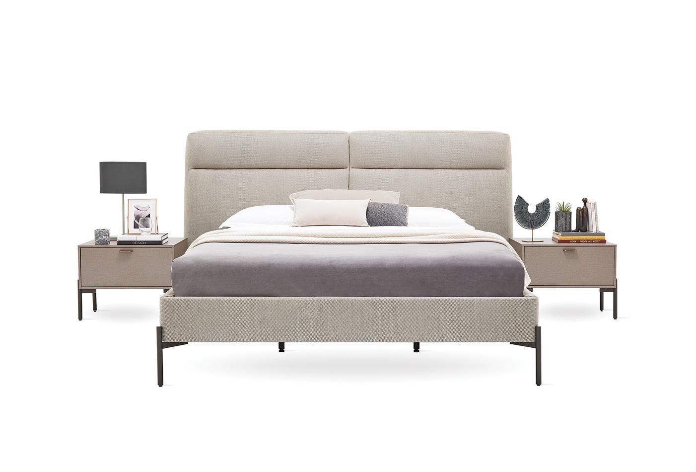 Berta Bed Met Hoofdbord Beige - foto 5