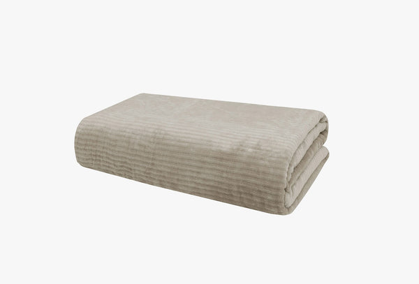 Adel Beige Deken Eenpersoons