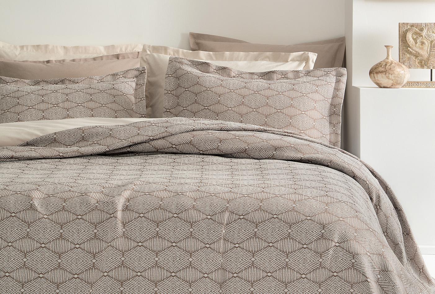Morty Taupe Bed Sprei Seti Tweepersoons - foto 3