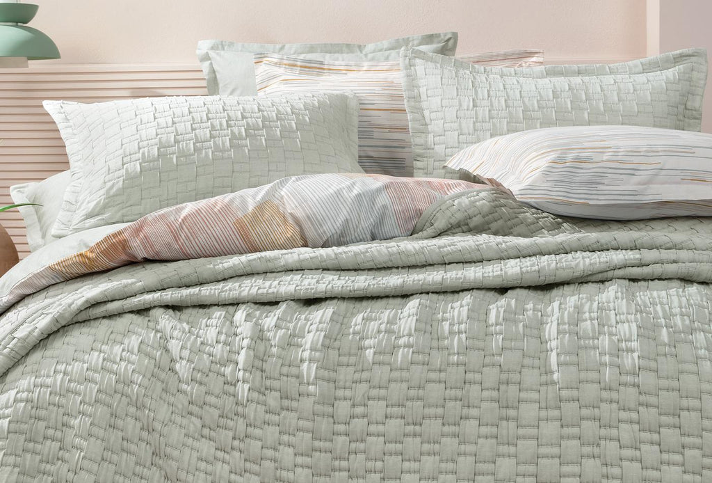 Velma Saliegroen Grijs Bed Sprei Eenpersoons - foto 4