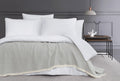 Aina Beige Beige gestreept Dekbedovertrekset Tweepersoons