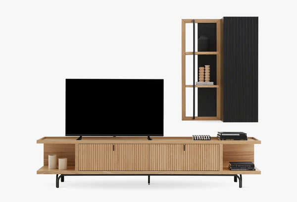 Austin Midi Tv-meubel Licht OAK kleur 250X45 Cm
