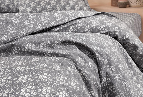 Mix Match Liberty Antraciet Dekbedovertrek Eenpersoons