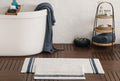 Levi Indigo Badkamer Mat Set 50x60 cm 60x100 cm