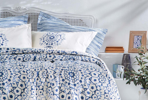 Sancia Blauw Pique Tk Eenpersoons