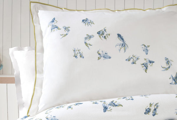 Betta Blauw Pique Tk Eenpersoons