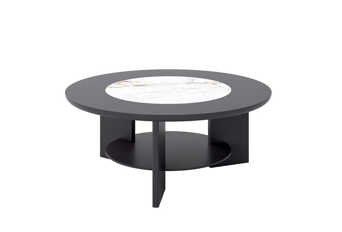 Modena High Gloss Bruin Salontafel 90X37 Cm