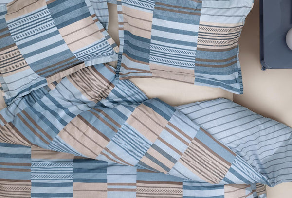 Avril Blauw Dekbedovertrekset Eenpersoons