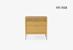 Fit Flex 3 met lades op poten Module Geel 80x82