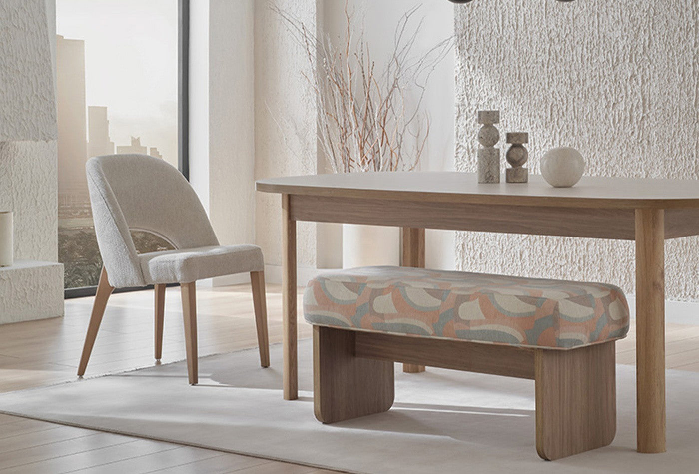 Perge Dressoir Eettafel Vast Bank Eetkamerstoel 2 Stuks - foto 4