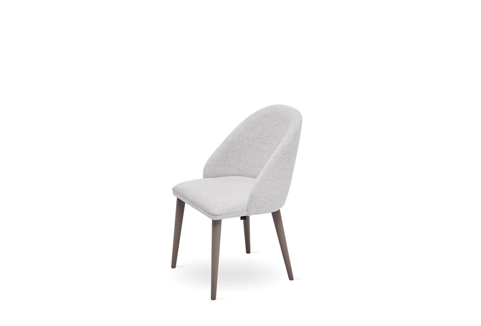 Hera Eetkamerstoel Chenille Stof Wit