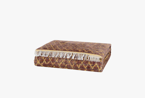 Zion Pruim Bed Beddensprei Eenpersoons