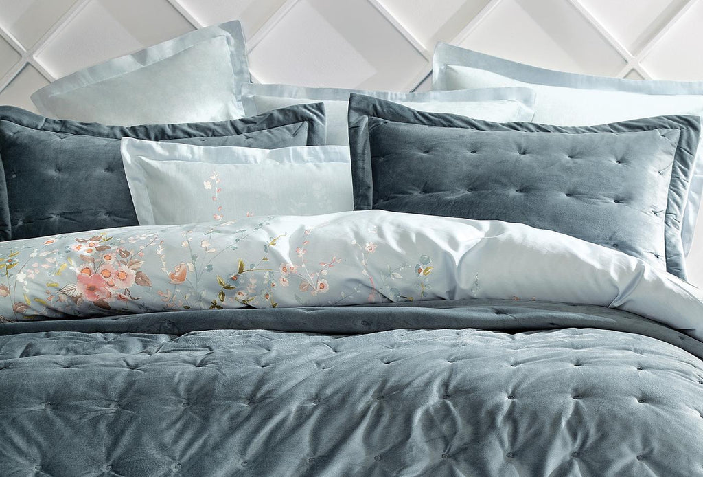 Vals Nil Groen Fluweel Bed Sprei Seti Tweepersoons - foto 6