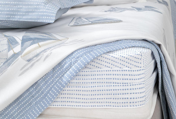 Morian Indigo Pique Bed Sprei Tk Eenpersoons