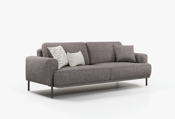 Varena 3-Zitsbank met Slaapfunctie Geweven stof 55902 Taupe