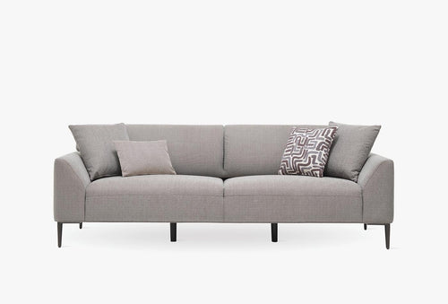 Berta 3-Zitsbank met slaapfunctie + Fauteuil Linnen geweven Grijs - foto 2