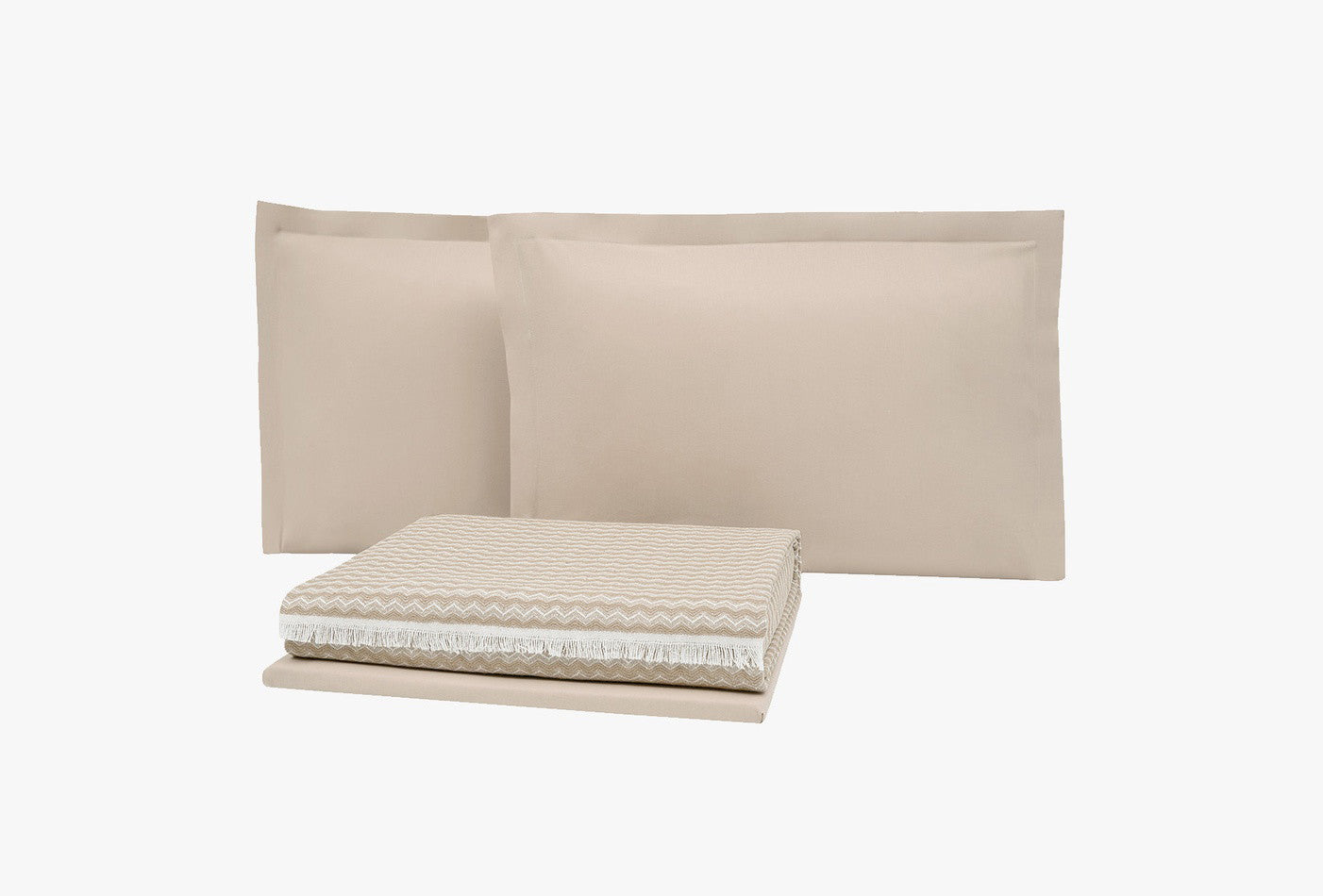 Gwen Beige Pique Tk Eenpersoons - foto 2